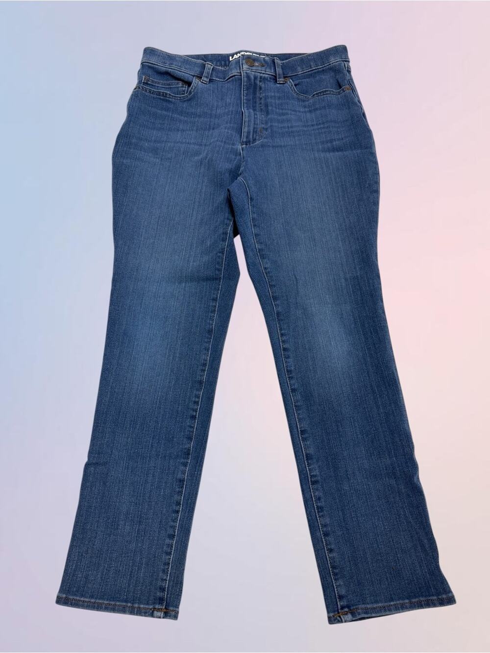 LANDS END Women’s 10 Crop Blue Jeans